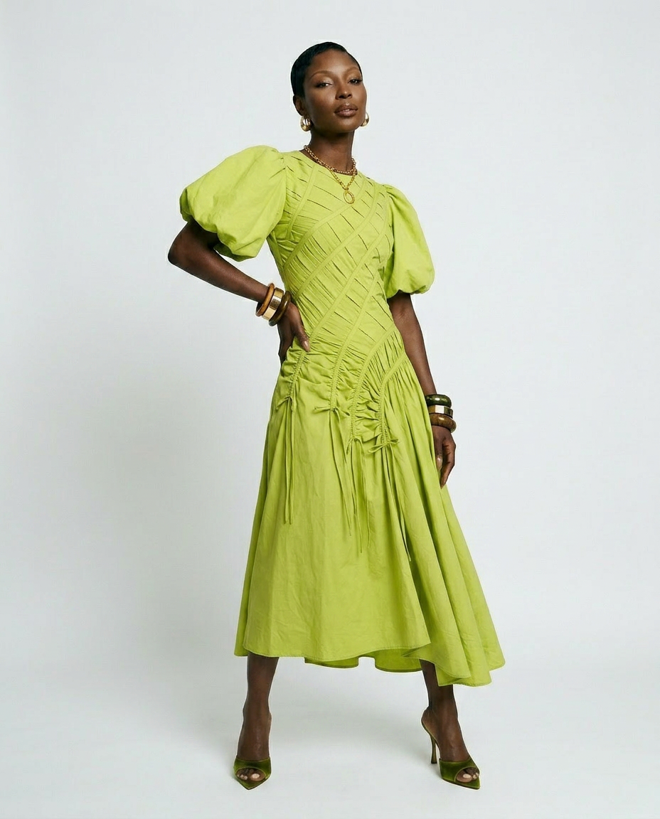 buffi's dress design Gisella Oversized Puff-Sleeve Shirt and Dress Sewing Pattern